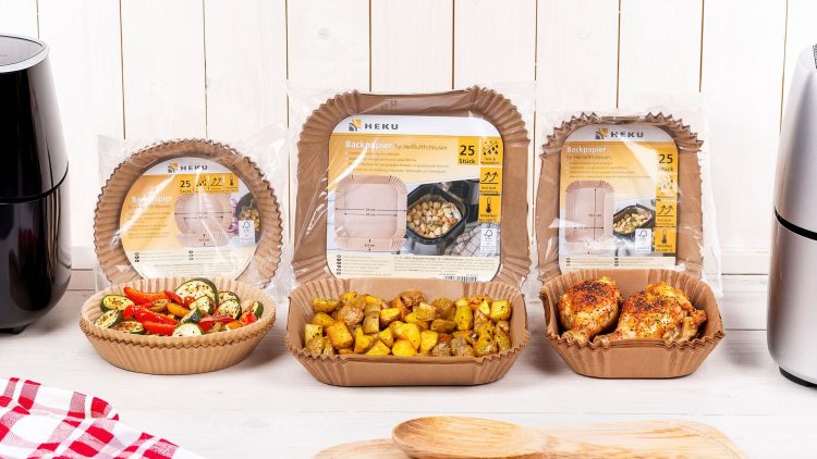 HEKU Backpapier-Einlagen für Heißluftfritteusen